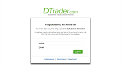 Desktop Screenshot of dtrader.com