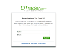 Tablet Screenshot of dtrader.com